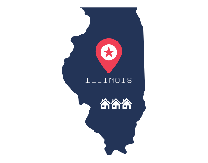 Illinois state map