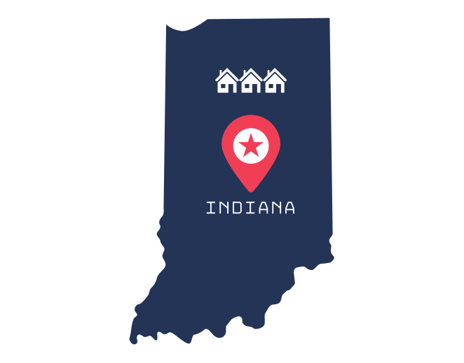 Indiana state map