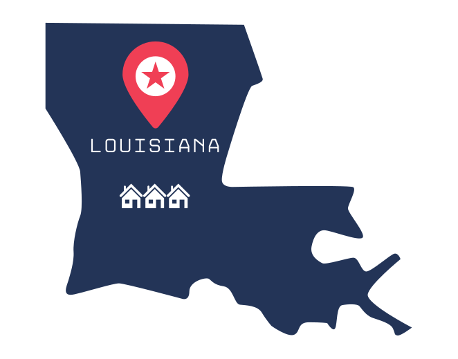 Louisiana state map