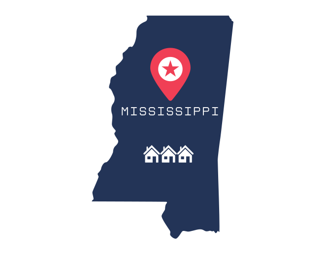 Mississippi state map