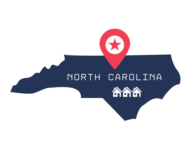 North Carolina state map