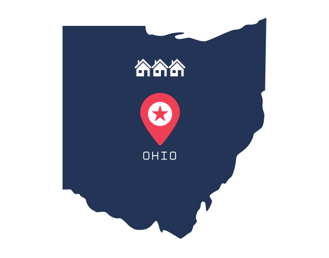 Ohio state map
