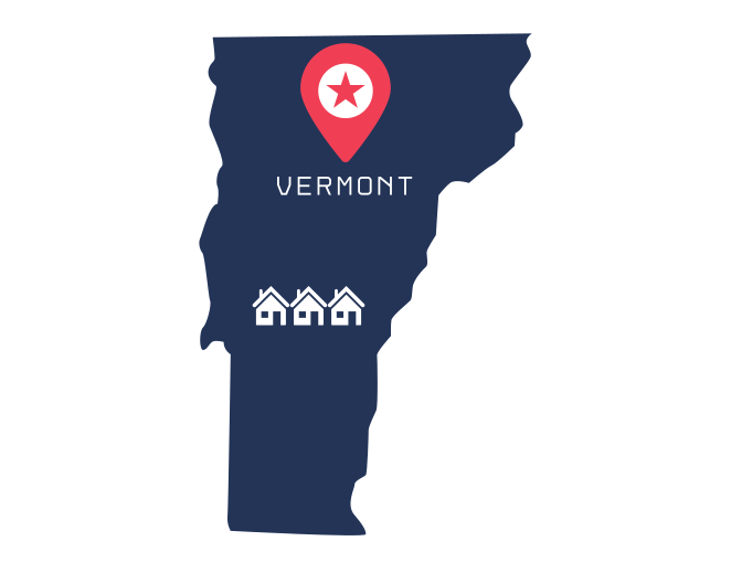 Vermont state map