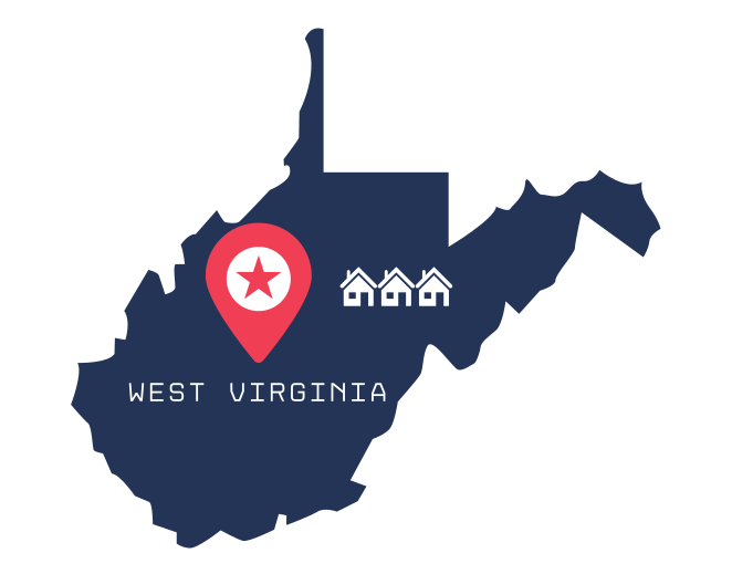West Virginia state map