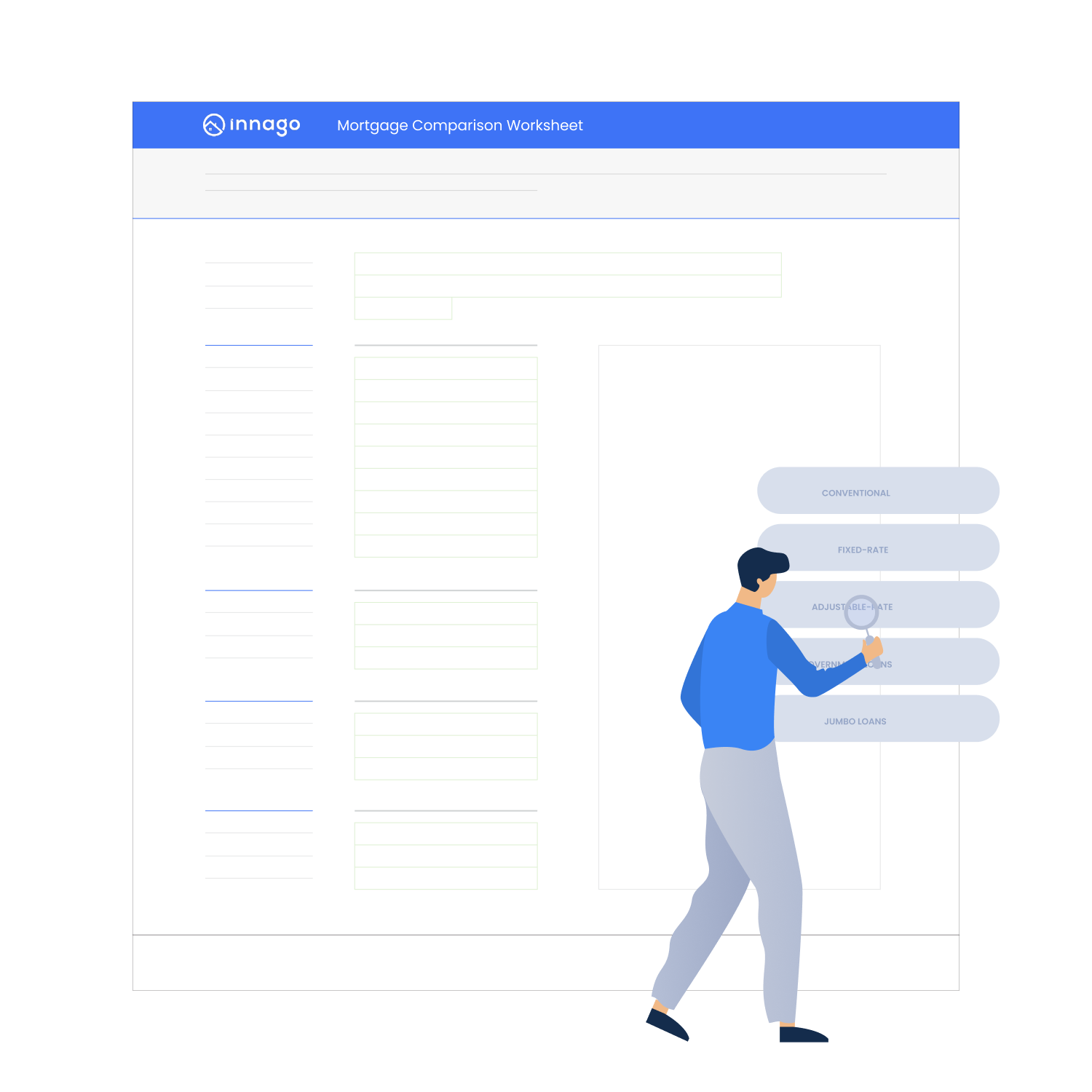 Mortgage Comparison Worksheet