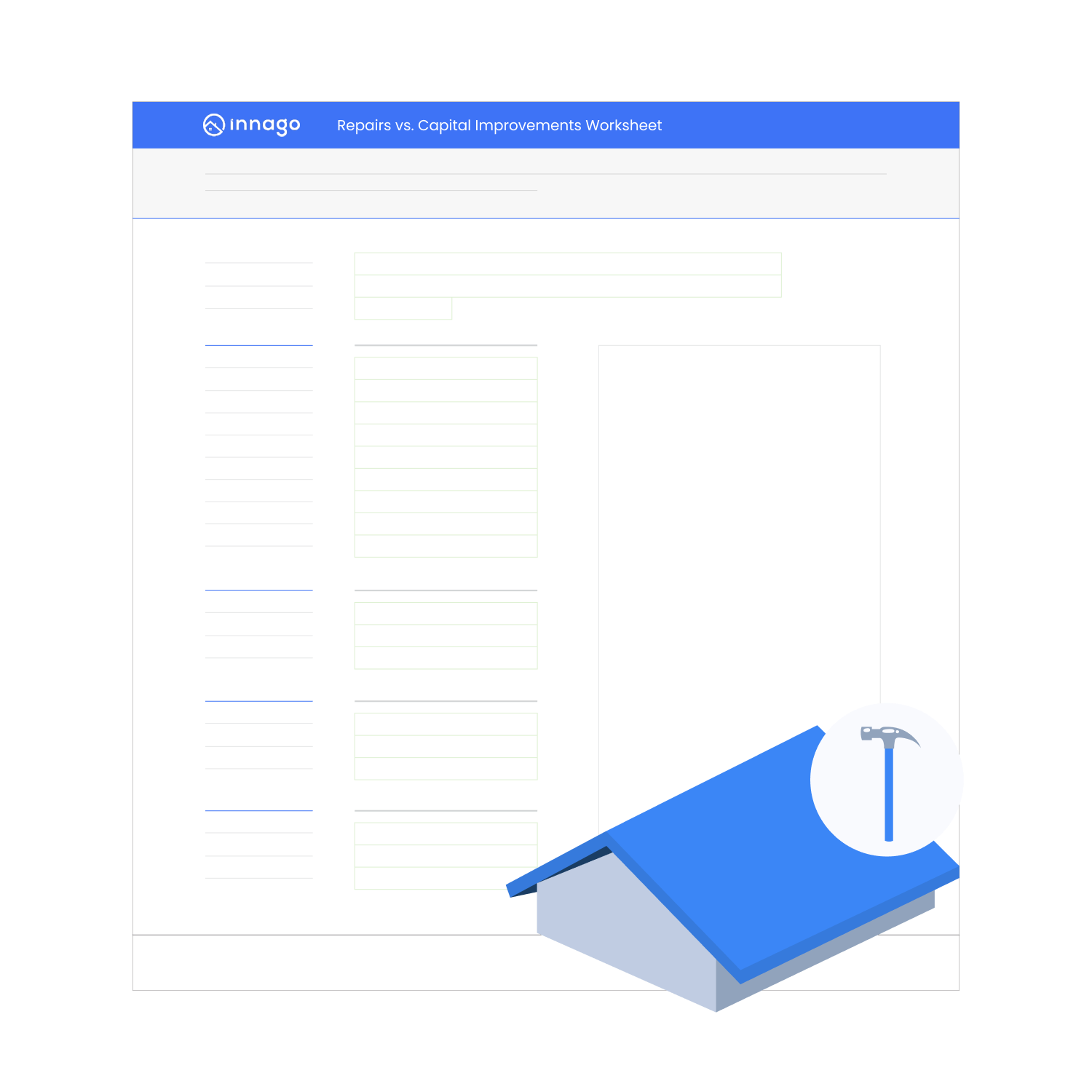 Repairs vs. Capital Improvements Worksheet