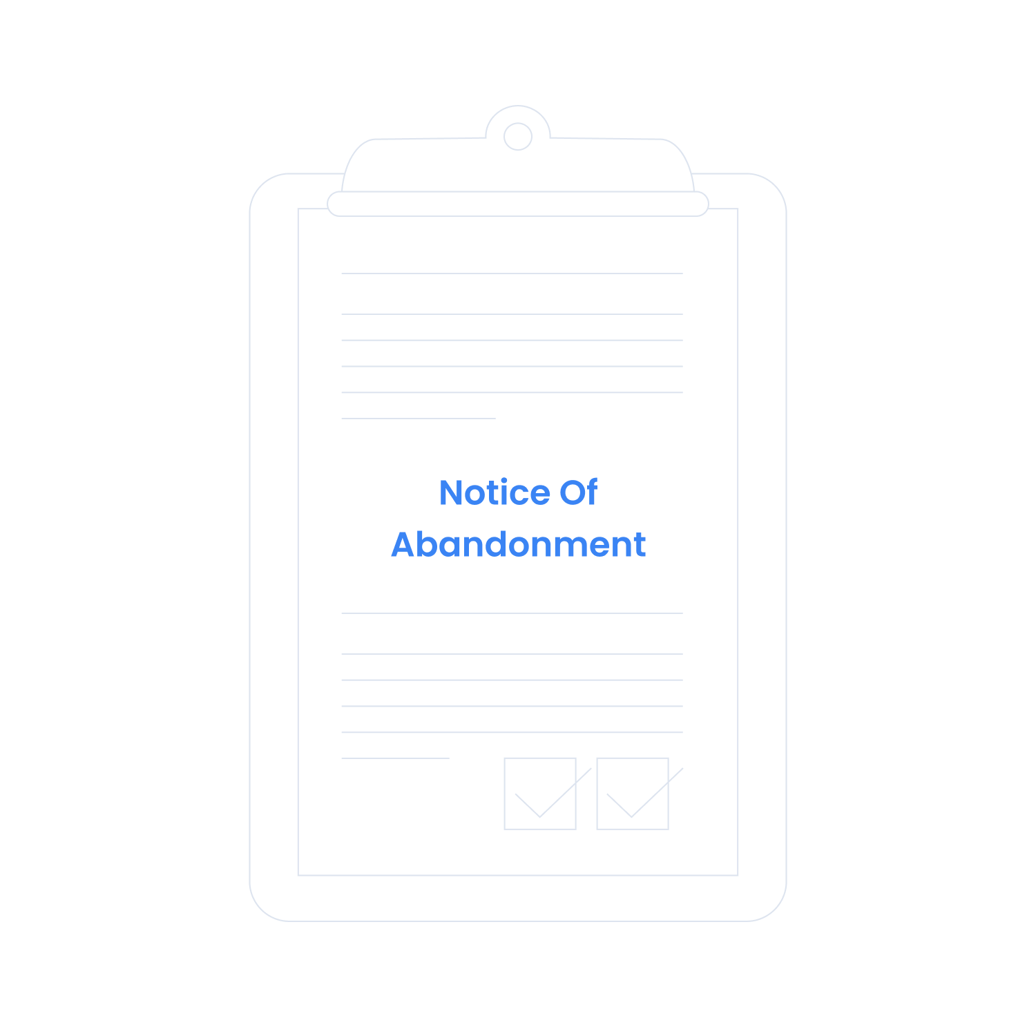 Notice of Abandonment Template