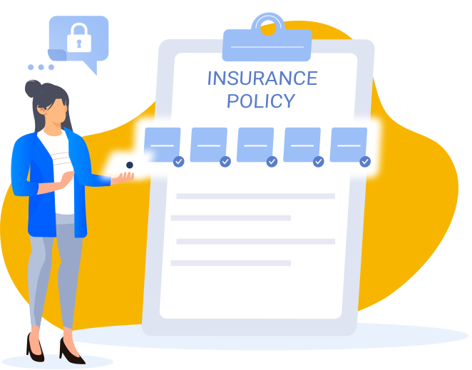 Renters insurance policy illustration